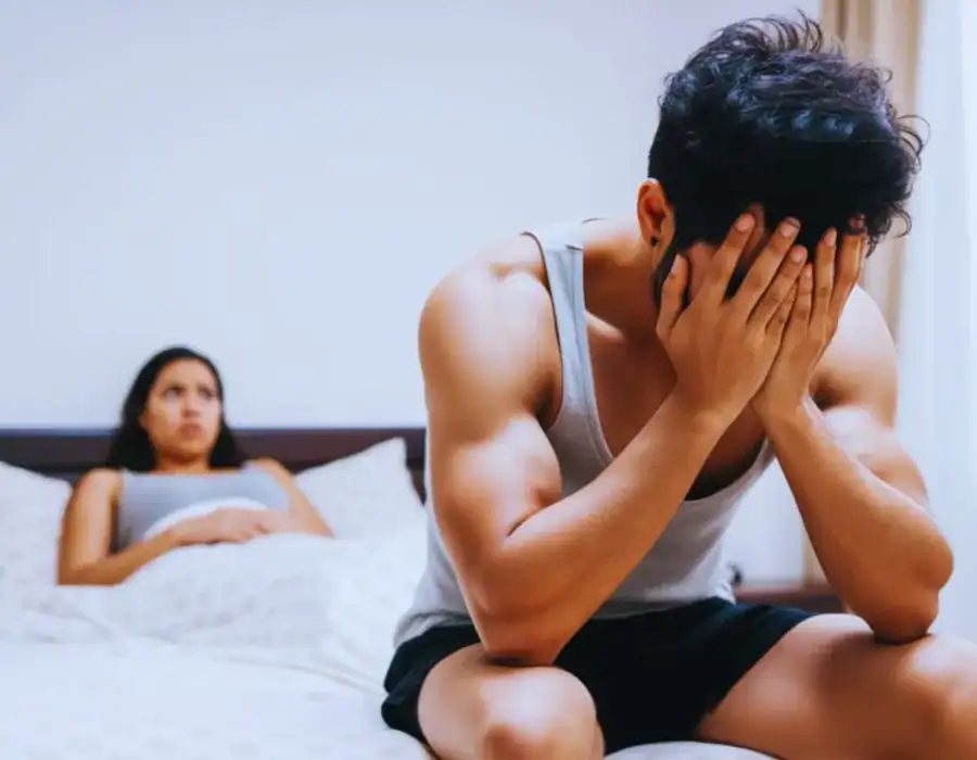 Image of upset man in need of erectile dysfunction treatment Skegness